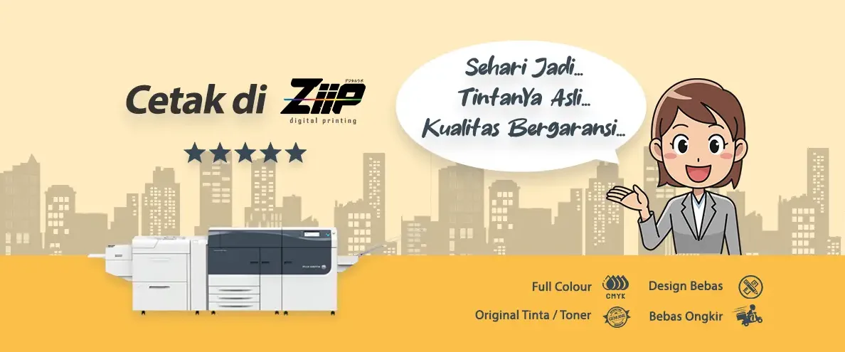 Cetak di Ziip.id dengan tinta asli, hasil terjamin berkualitas Cetak dokumen di Ziip.id dengan tinta asli dan kualitas bergaransi